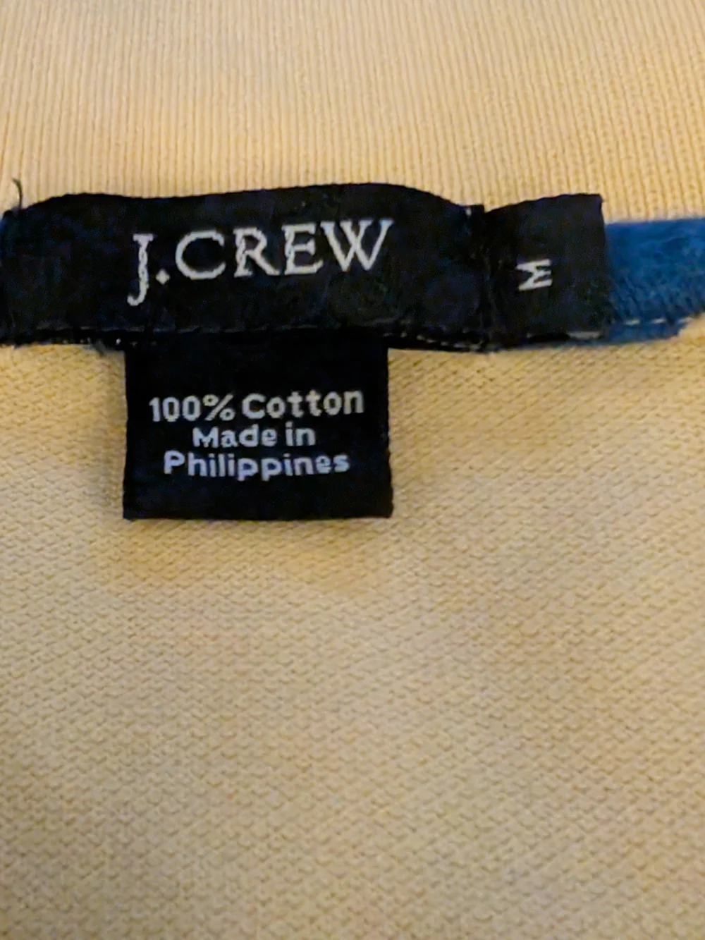J.Crew Men’s Yellow Polo Shirt Size M – Long Sleeve